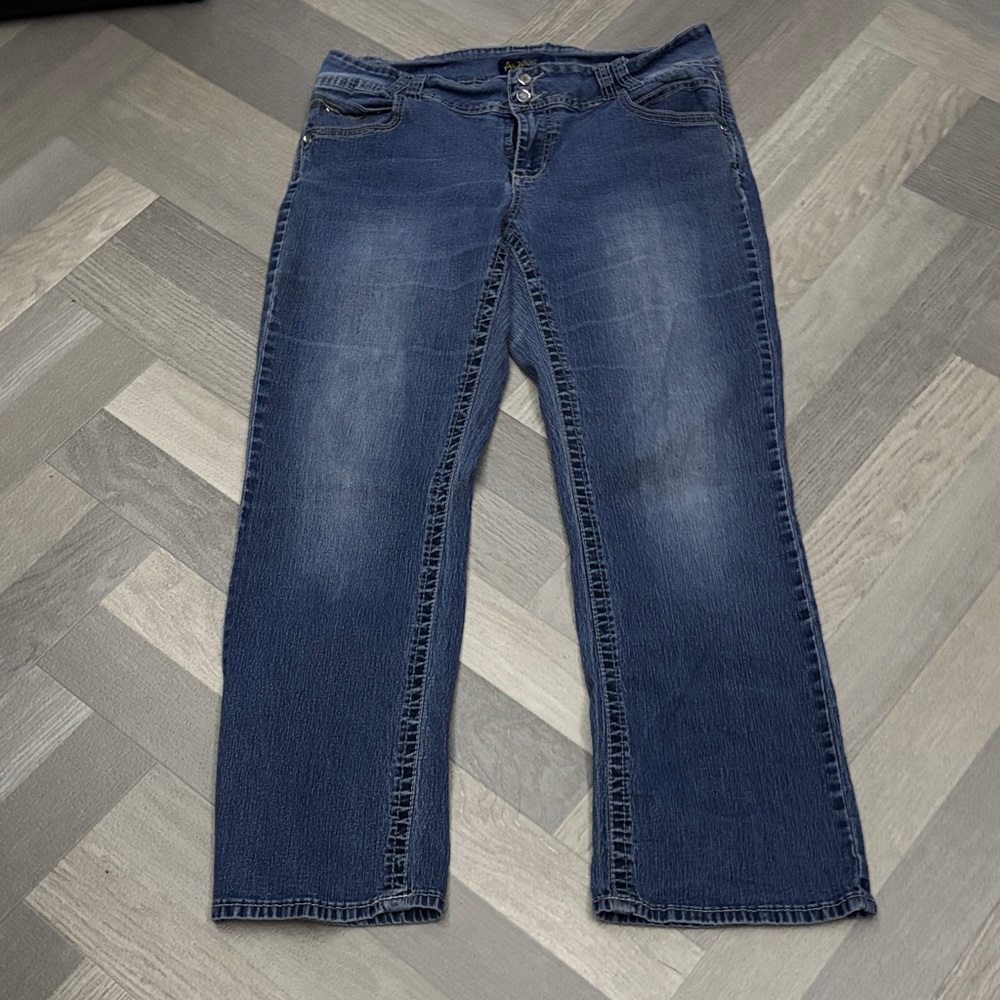 Angels Dark Blue Flare Jeans